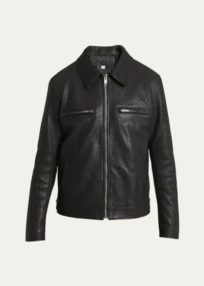 Givenchy Men's Leather Biker Jacket In Black