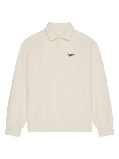 Givenchy Men's Polo Shirt In Fleece In Beige