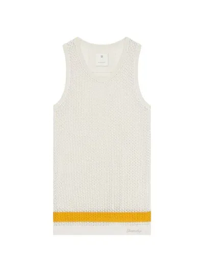 Givenchy Men's Tank Top In Crochet In Ivory