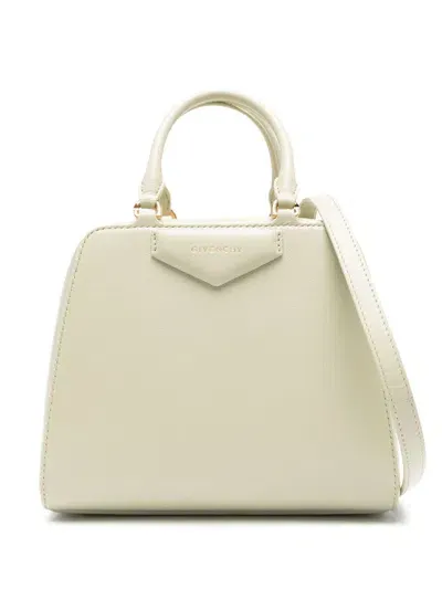 Givenchy Mini Antigona Cube Tote Bag In Green