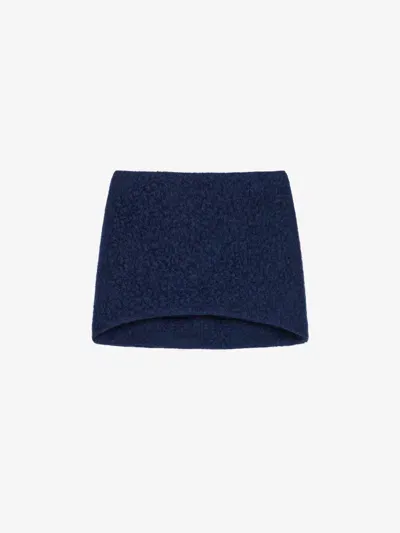 Givenchy Mini Skirt In Bouclette Alpaca Wool