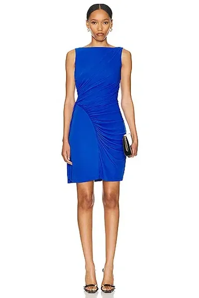 Givenchy Mini Strapless Draped Dress In Iris Purple