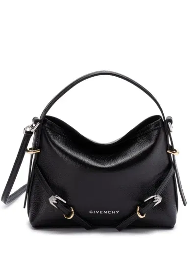 Givenchy Nano Voyou Leather Tote Bag In Black