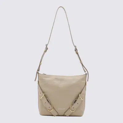 Givenchy Natural Leather Voyou Shoulder Bag In Natural Beige