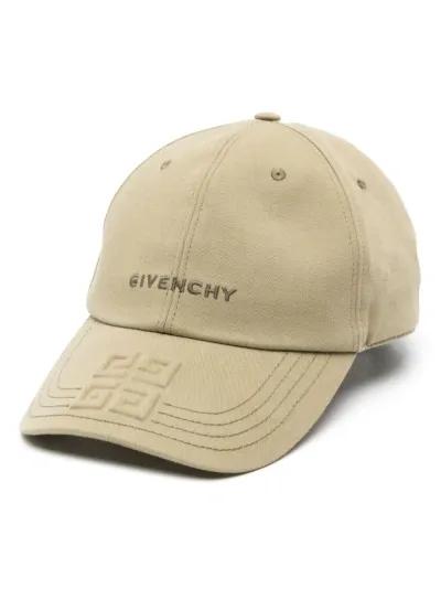 Givenchy Neutral 4g-embossed Baseball Cap In Khaki