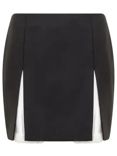 Givenchy Slit Detailed Mini Skirt In Black