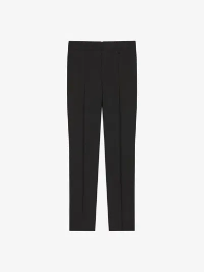 Givenchy Pantalon De Tailleur Slim En Laine Et Mohair In Black