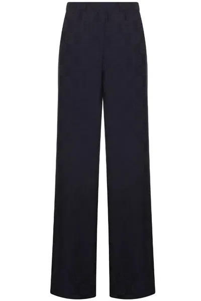 Givenchy Pants In 4g Liquid Jacquard In Blue