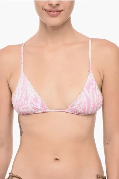 Givenchy Patterned Triangle Bikini Top