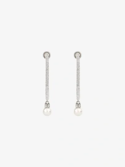 Givenchy Pearl Earrings In Metal With Crystals In Multicolor