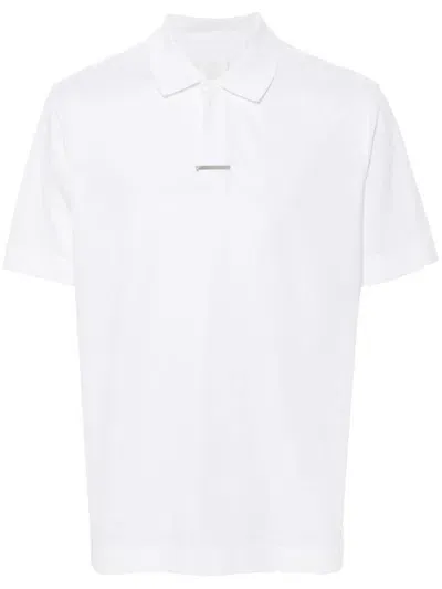 Givenchy Polo In Cotone Con G Clip In White