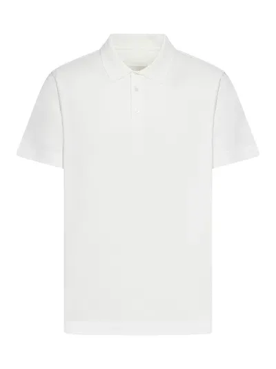 Givenchy Polo With Monogram Embroidery In White