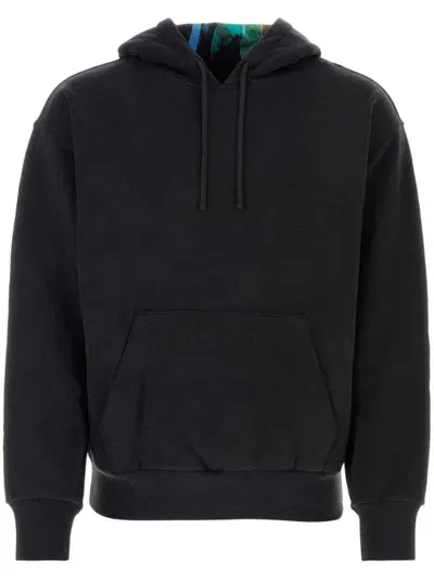 Givenchy Pattern Printed Drawstring Hoodie In Black