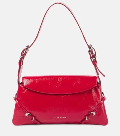 Givenchy P'tit Voyou Small Leather Shoulder Bag In Red