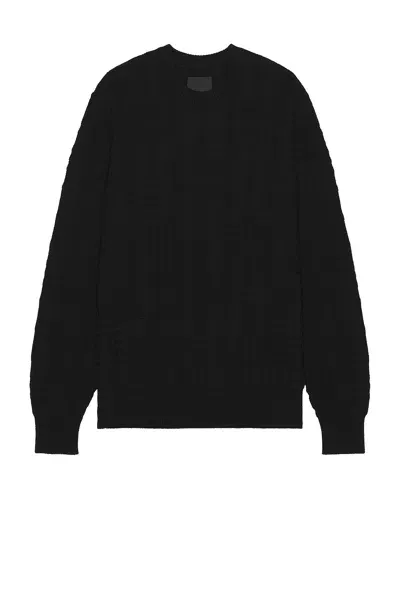 Givenchy Regular Fit Crew Neck Sweater In Black