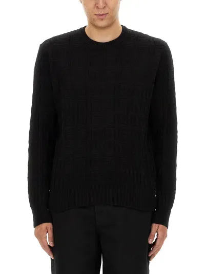 Givenchy Black Cotton Knitwear