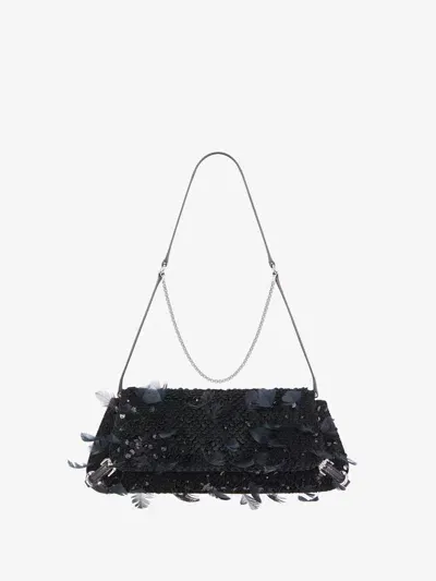 Givenchy Sac Voyou Clutch En Satin Brodé De Sequins In Multicolor