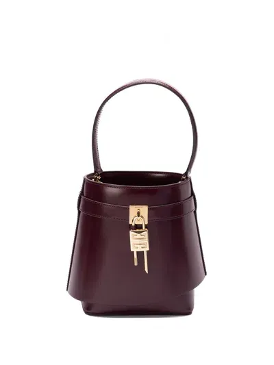 Givenchy `shark Lock` Bucket Bag In Red