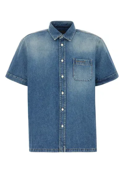 Givenchy Shirts In Light Blue