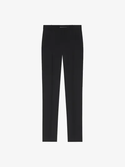 Givenchy Pantalon De Tailleur Slim En Laine In Black