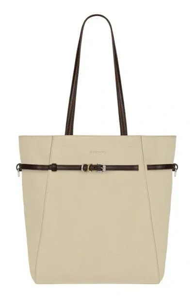 Givenchy Small Voyou Canvas Tote In Brown