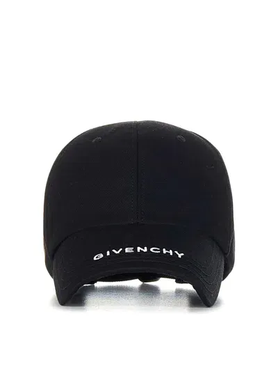 Givenchy Logo Embroidered Baseball Cap In Black