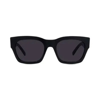 Givenchy Men's 4g Acetate-nylon Rectangle Sunglasses In Sblksmk