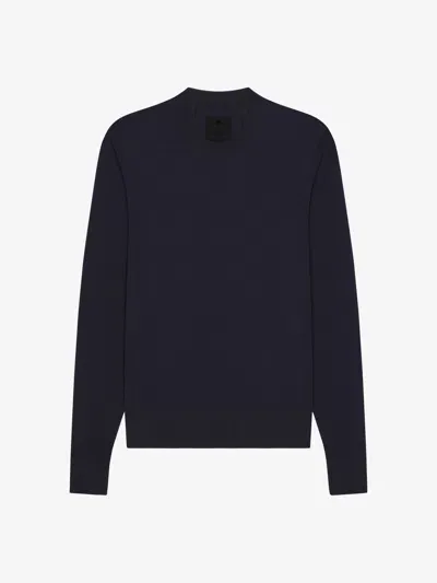 Givenchy Sweater In Cotton And Silk In Blue