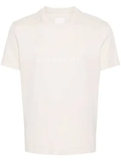 Givenchy Logo-print Cotton T-shirt In Dust Grey