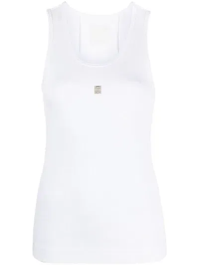 Givenchy White Logo Top