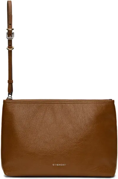 Givenchy Tan Voyou Travel Pouch In 222-soft Tan