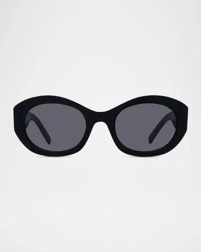 Givenchy Tortoise Acetate 4g Sunglasses In Blackothersmoke