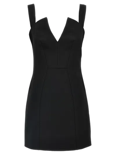 Givenchy V-neck Dress In Black