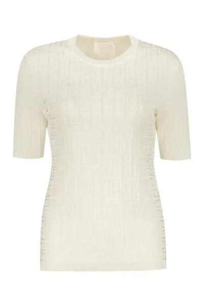 Givenchy Viscose T-shirt In Ivory