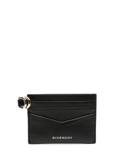 Givenchy Voyou Leather Card Case In Black