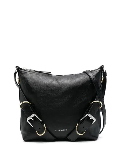 Givenchy Voyou Leather Crossbody Bag In Black