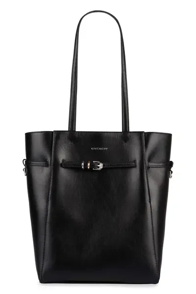 Givenchy Voyou Leather Tote In Black