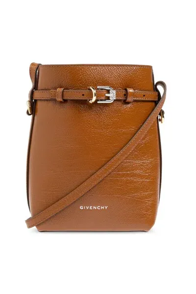 Givenchy Voyou Phone Pouch In Brown