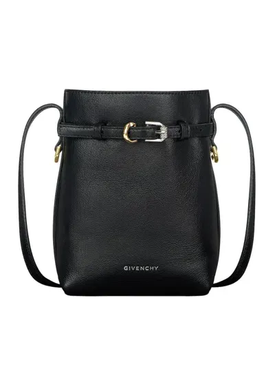 Givenchy Voyou Phone Pouch In Leather In Black