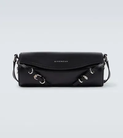 Givenchy Voyou Roller Leather Shoulder Bag In Neutral