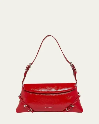 Givenchy Voyou Small Shoulder Bag In Leather In Red