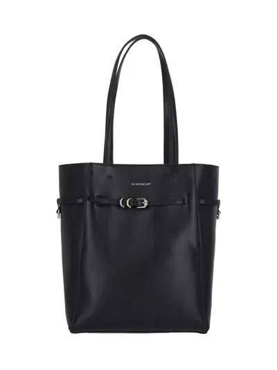 Givenchy Mini Voyou Tote Bag In Leather In Black