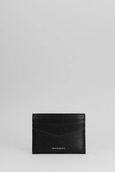 Givenchy Logo Plaque Card Holder In Black