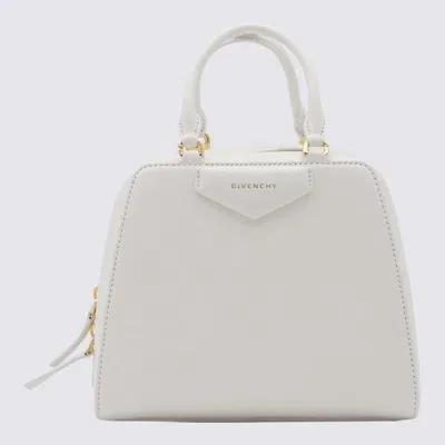 Givenchy White Leather Antigona Cube Mini Top Handle Bag