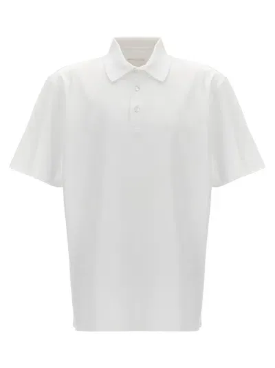 Givenchy White Logo Embroidery Polo Shirt