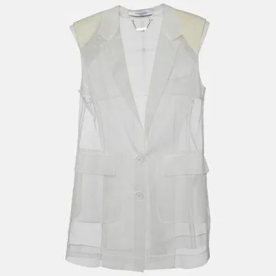 Pre-owned Givenchy White Mesh Sleeveless Jacket S