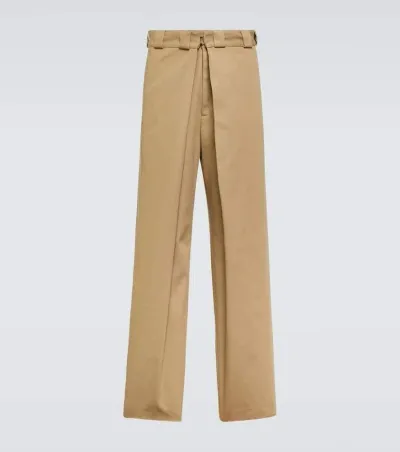 Givenchy Wide-leg Canvas Chinos In Beige