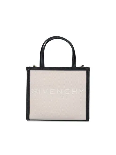 Givenchy Mini Tote Bag "g" In Gray