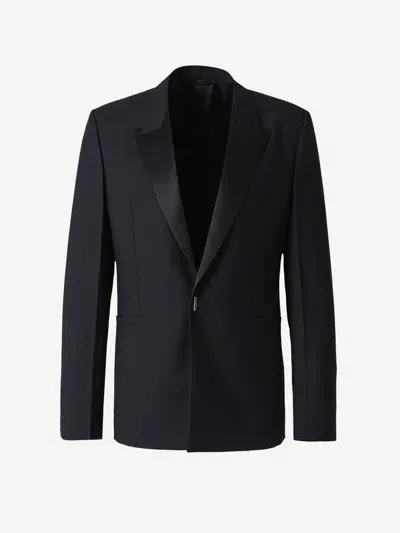 Givenchy Wool And Mohair Blazer In Black