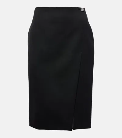 Givenchy Wool Midi Skirt In Black